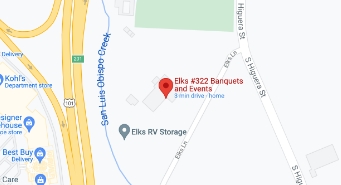 Google Map to San Luis Obispo Elks Lodge #322